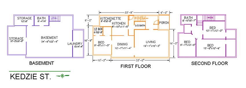 Hudgins Realty - 139 Kedzie Street Floor Plan